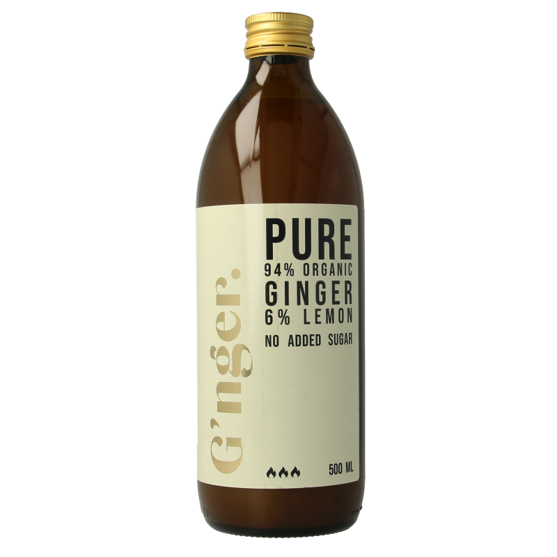 G'nger Gembersap met citroensap bio 500 Milliliter