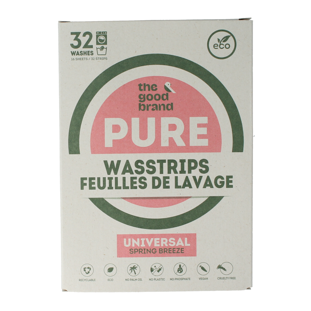 The Good Brand Wasstrips 32.00 Stuks