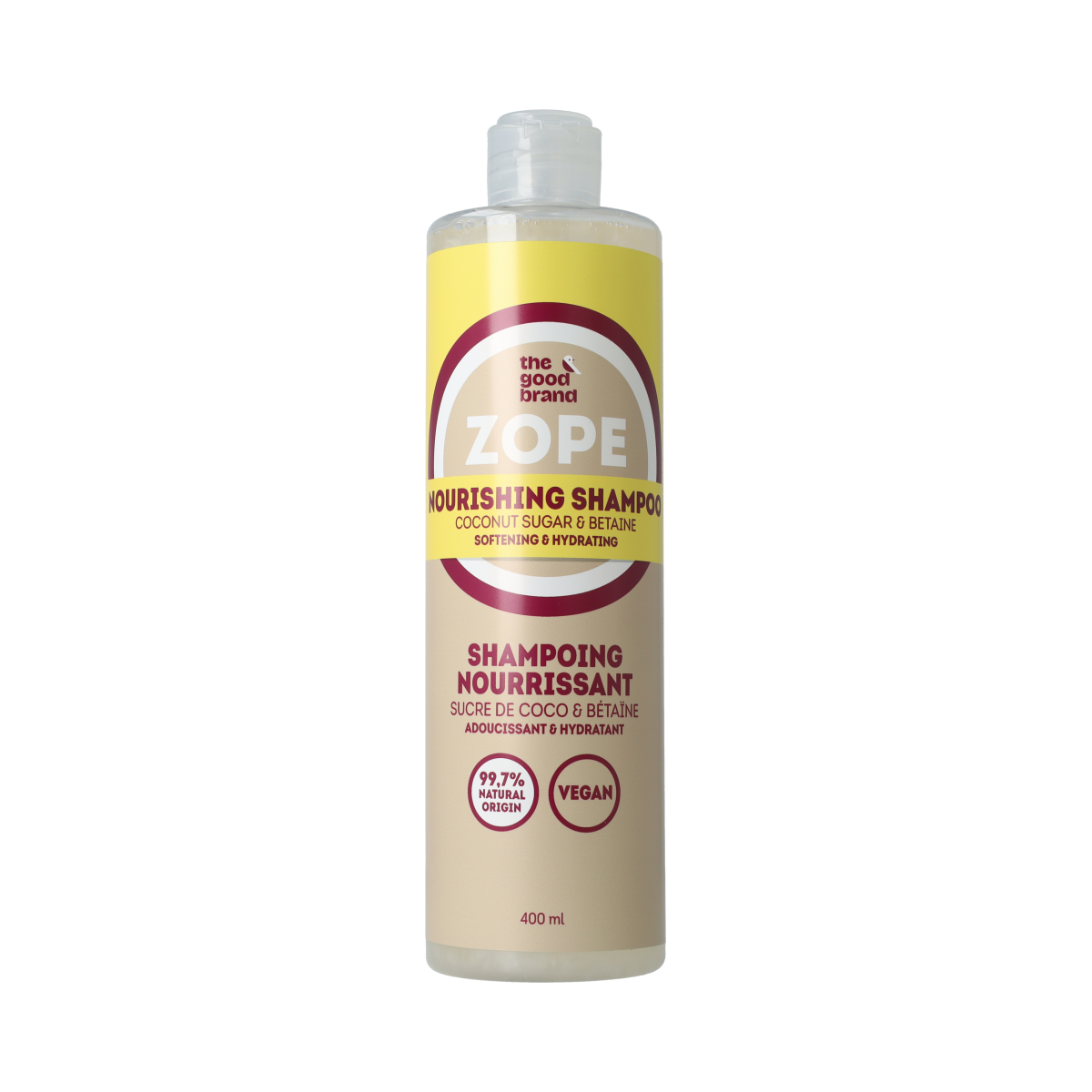 The Good Brand Natural Coconut & Flaxseed Shampoo 400.00 Milliliter