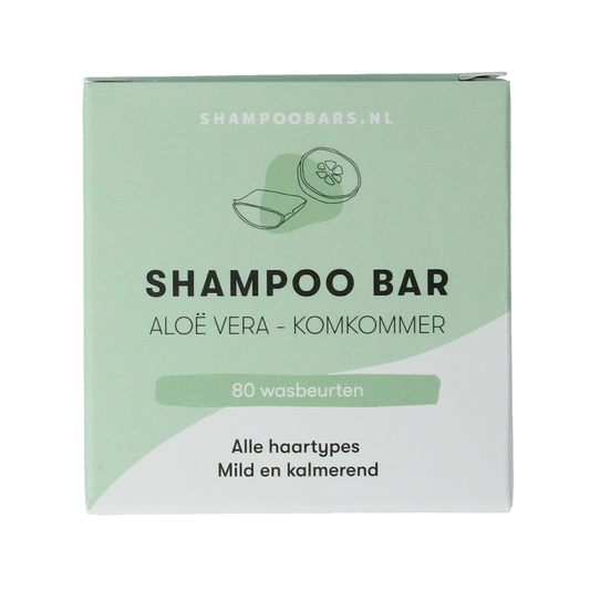Shampoobars Shampoo bar aloe vera & komkommer 60.00 Gram