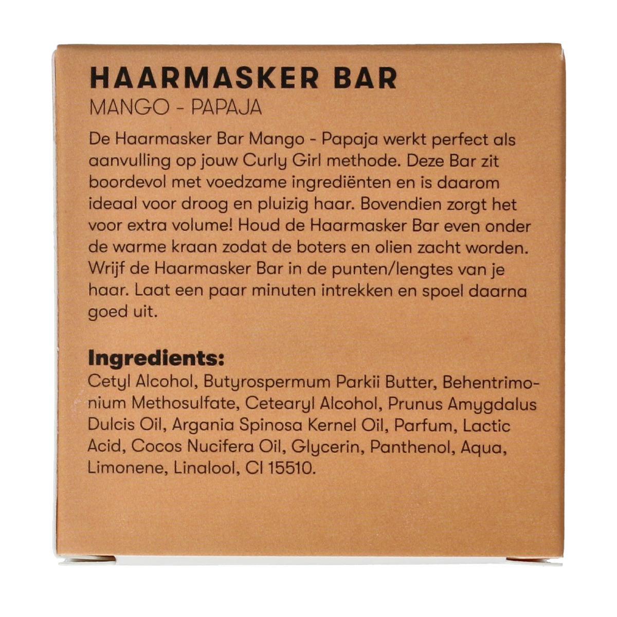 Shampoobars Haarmasker bar mango papaja 45.00 Gram