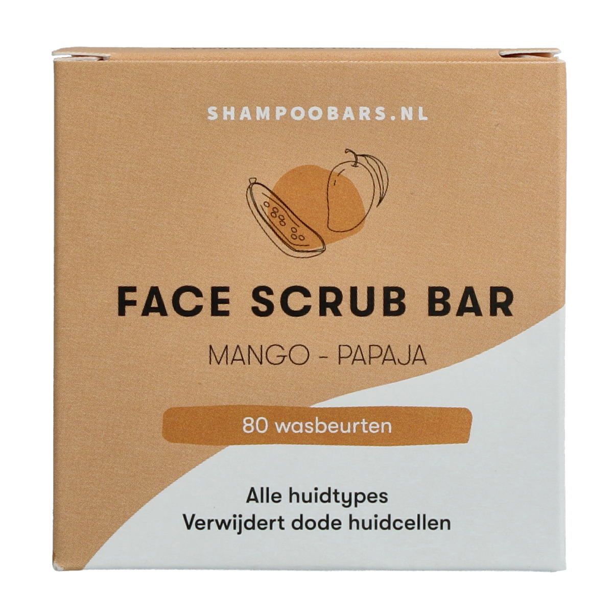 Shampoobars Face bar mango & papaja 60.00 Gram