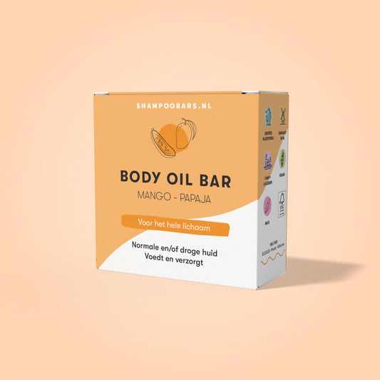 Shampoobars Body oil bar mango & papaja 45.00 Gram