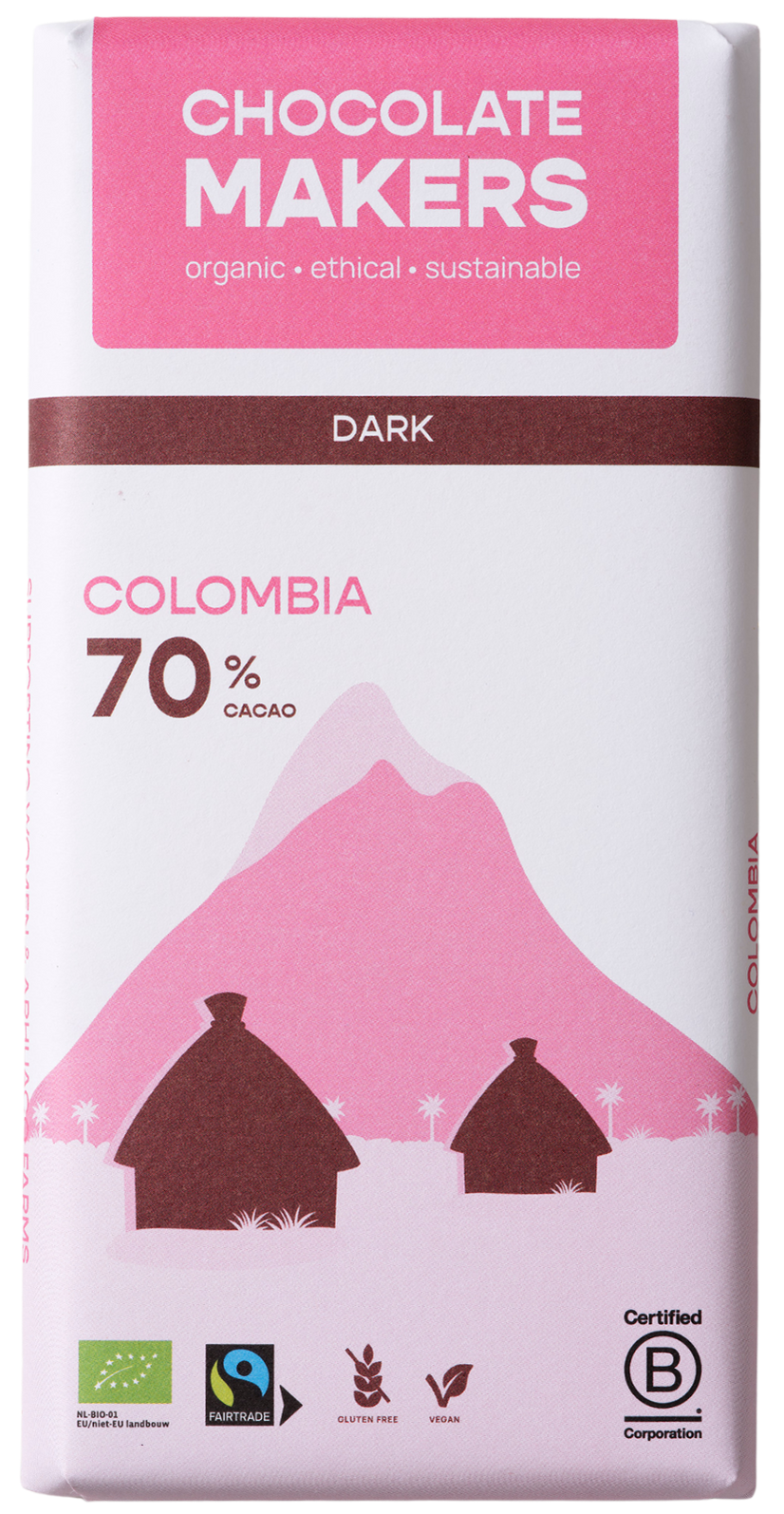 Chocolatemakers Pure delight 70% puur bio 80 Gram