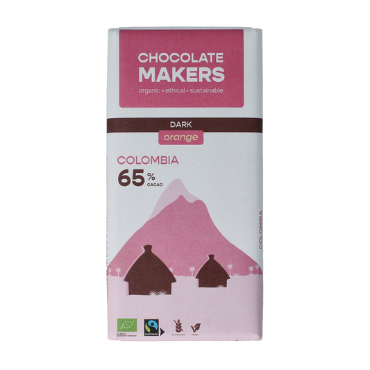 Chocolatemakers Colombia dark sinaas 65% bio 80.00 Gram