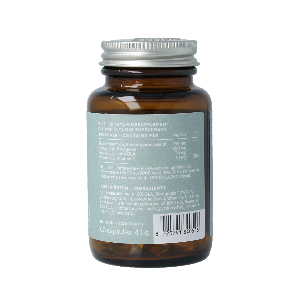 Mattisson Teunisbloem en borage met 75mg GLA 60.00 Capsules