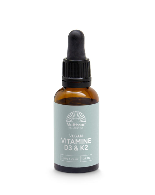 Mattisson Vitamine D3/K2 75mcg/36mcg vegan druppels 25 Milliliter