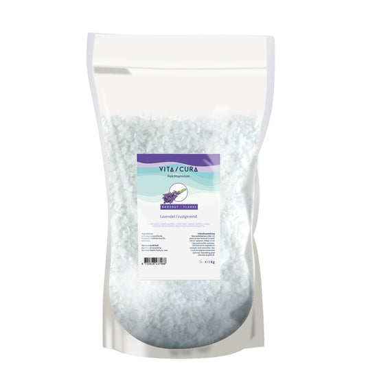 Vitacura Magnesium zout flakes lavendel 1.00 Kilogram
