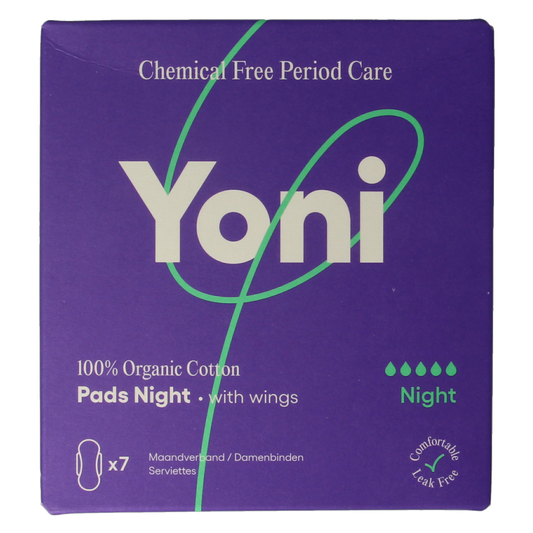 Yoni Maandverband night 7.00 Stuks