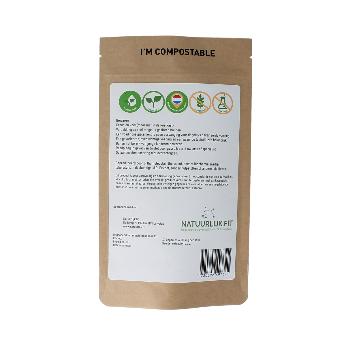 Natuurlijk.fit Hepact leverformule 60.00 Capsules