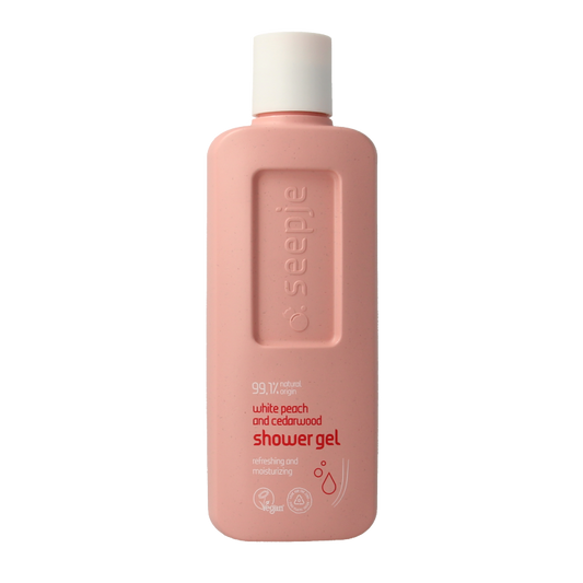 Seepje Showergel white peach and cedarwood 300 Milliliter