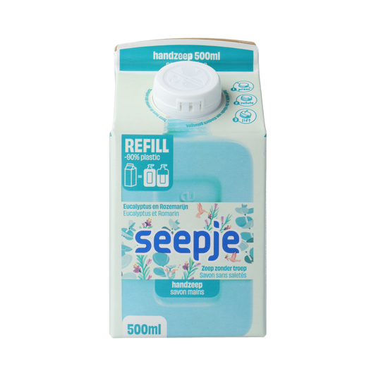 Seepje Handzeep eucalyptus rozemarijn refill 500.00 Milliliter