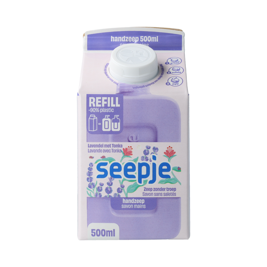 Seepje Handzeep lavendel tonka refill 500.00 Milliliter