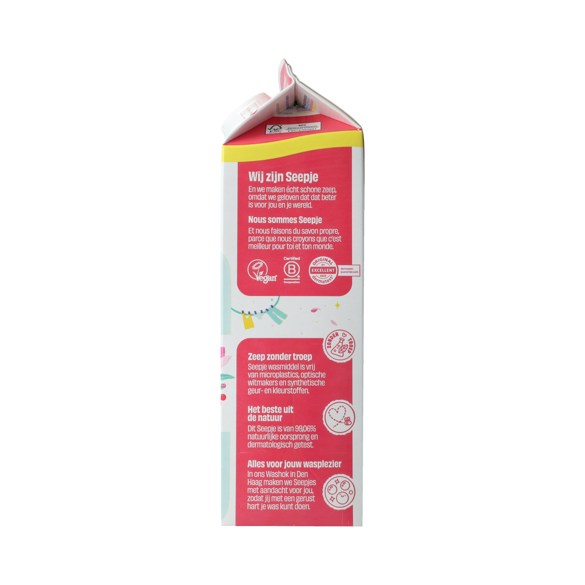 Seepje Wasmiddel kleur refill pak 945.00 Milliliter