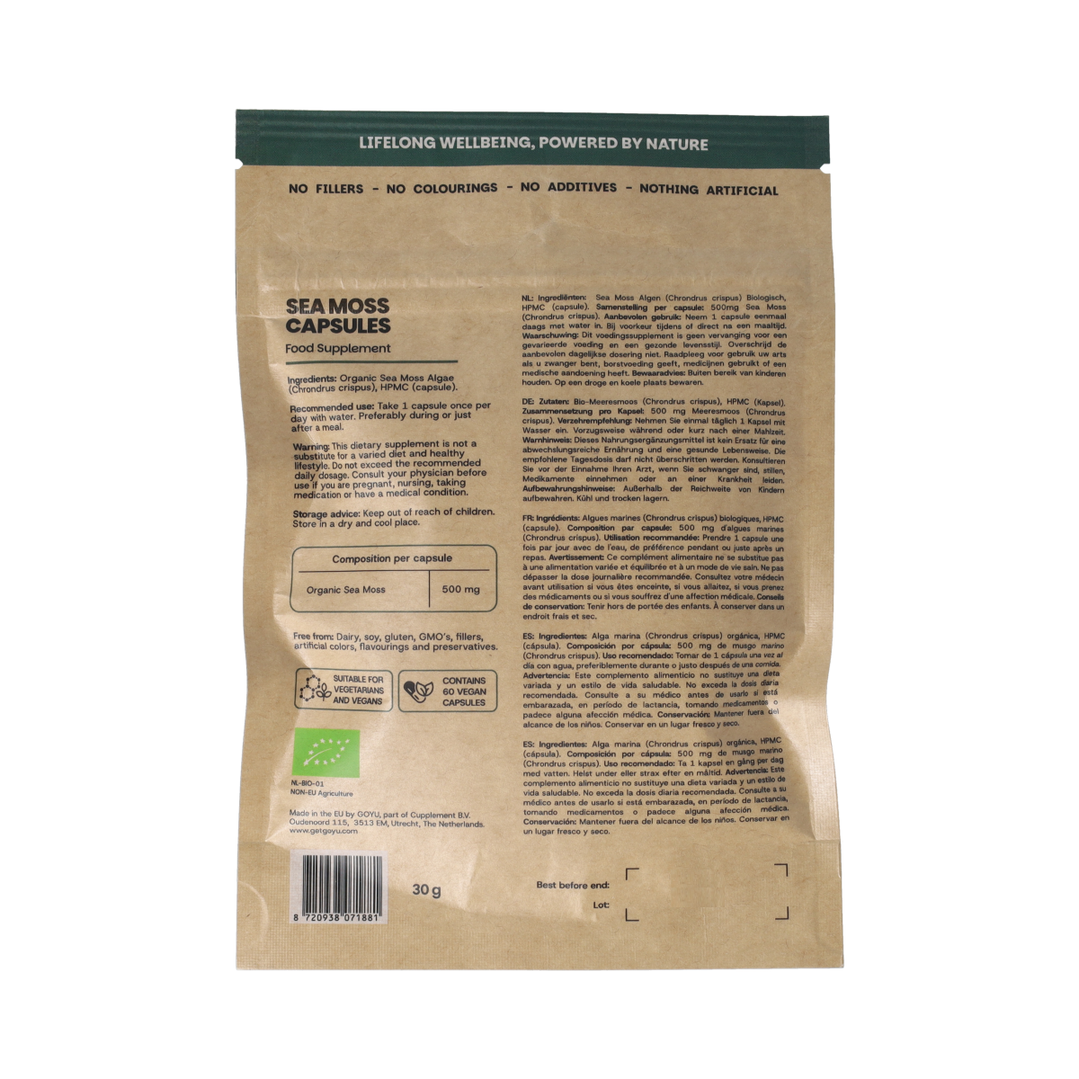 Goyu Iers zeemos bio 60.00 Capsules