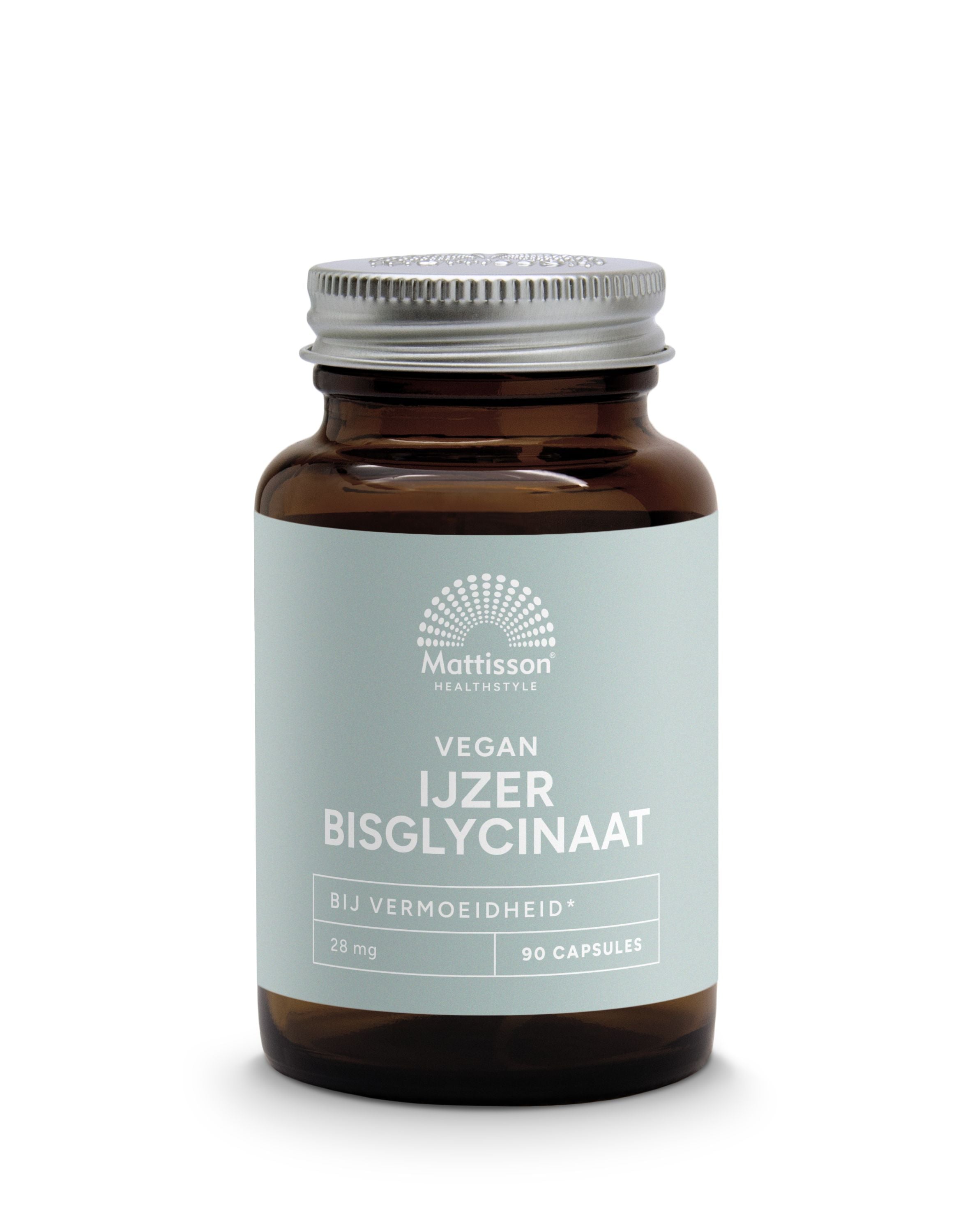 Mattisson Vegan ijzer bisglycinaat 28mg 90.00 Vegetarische capsules