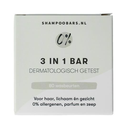 Shampoobars Bar 0%  3-in-1 neutraal 60.00 Gram