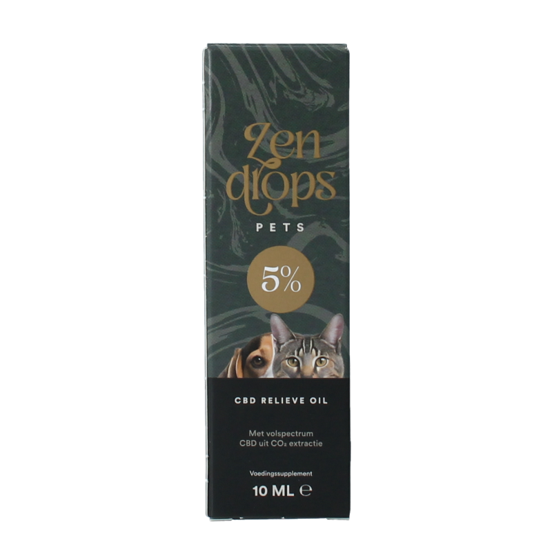 Zendrops CBD olie huisdieren 5% 10 Milliliter