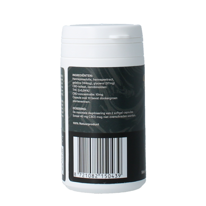Zendrops CBD capsules 20mg - natuurlijke hennepolie 60 Capsules