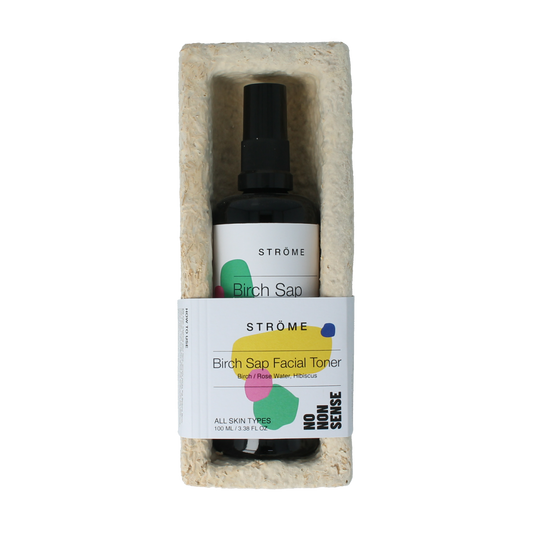 Strome Birch Sap Facial Toner in 100ml bottle, natural skincare product for face, with fresh birch sap ingredients.