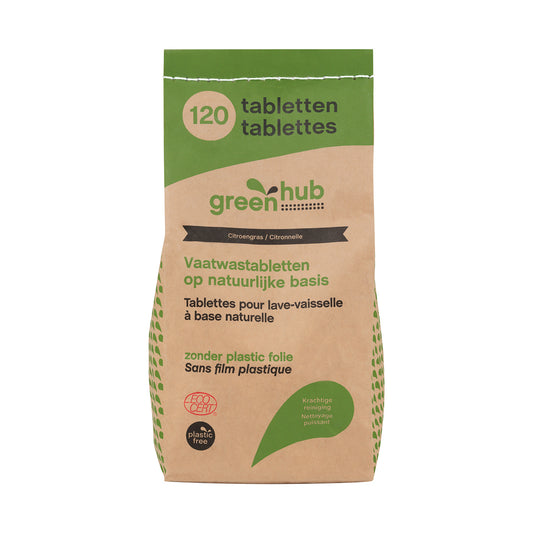 Greenhub  Vaatwastabletten plasticvrij 120.00 Stuks