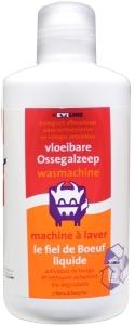 Ossengal Zeep wasmachine schoonmaakmiddel in 1-liter bottle, used for cleaning washing machines, brand Ossengal.
