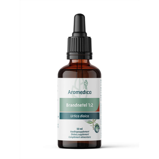 Aromedica Brandnetel herbal extract in a 50ml bottle, part of Aromedica's herbal preparations collection.