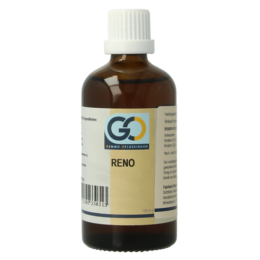 GO Reno bio herbal supplement in 100ml bottle, featuring natural ingredients and herbal preparation from the GO brand.