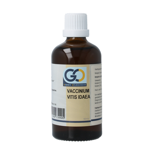 GO Vaccinium vitis idaea bio herbal extract in 100ml bottle, natural herbal preparation from GO brand.