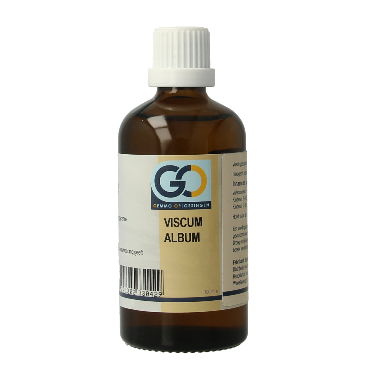 Go Viscum album bio herbal preparation in 100ml bottle, part of GO's medicinal herb products, with a clear label and packaging.