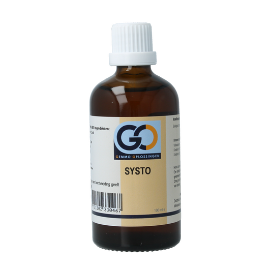 GO Systo bio herbal supplement in 100ml bottle, featuring natural herbal ingredients for wellness.