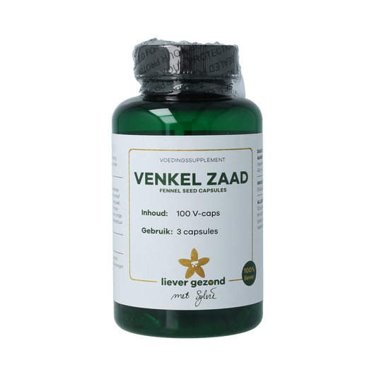 Liever Gezond Venkel zaad capsules fennel seed 100.00 Vegetarische capsules