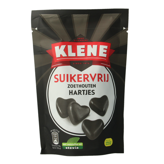 Klene Zoethouten hartjes suikervrij 110.00 Gram