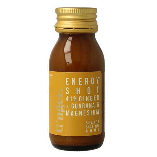 G'nger Shot gember vruchtensap guarana energy 60.00 Milliliter
