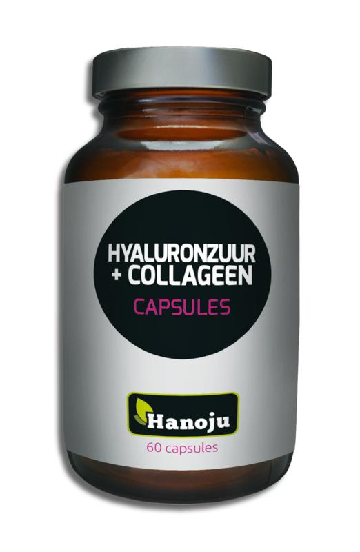 Hanoju Hyaluronzuur & collageen 60 Vegetarische capsules