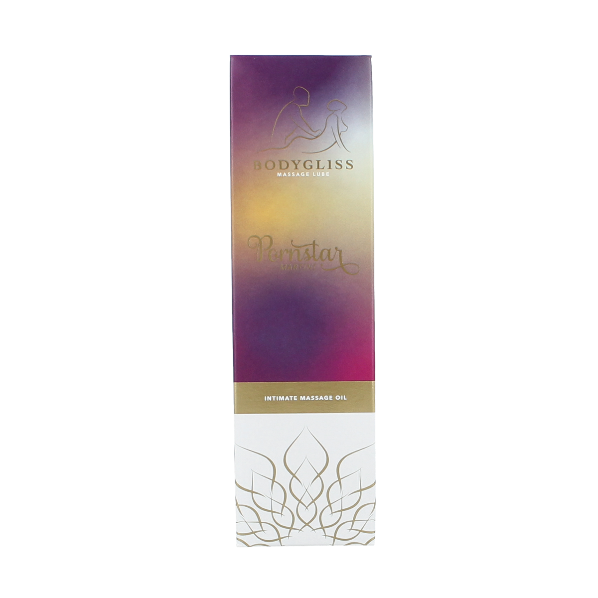Bodygliss Pornstar Martini massage oil and lubricant in a 150ml bottle, smooth and sensual bodygliss glijmiddel for intimate use