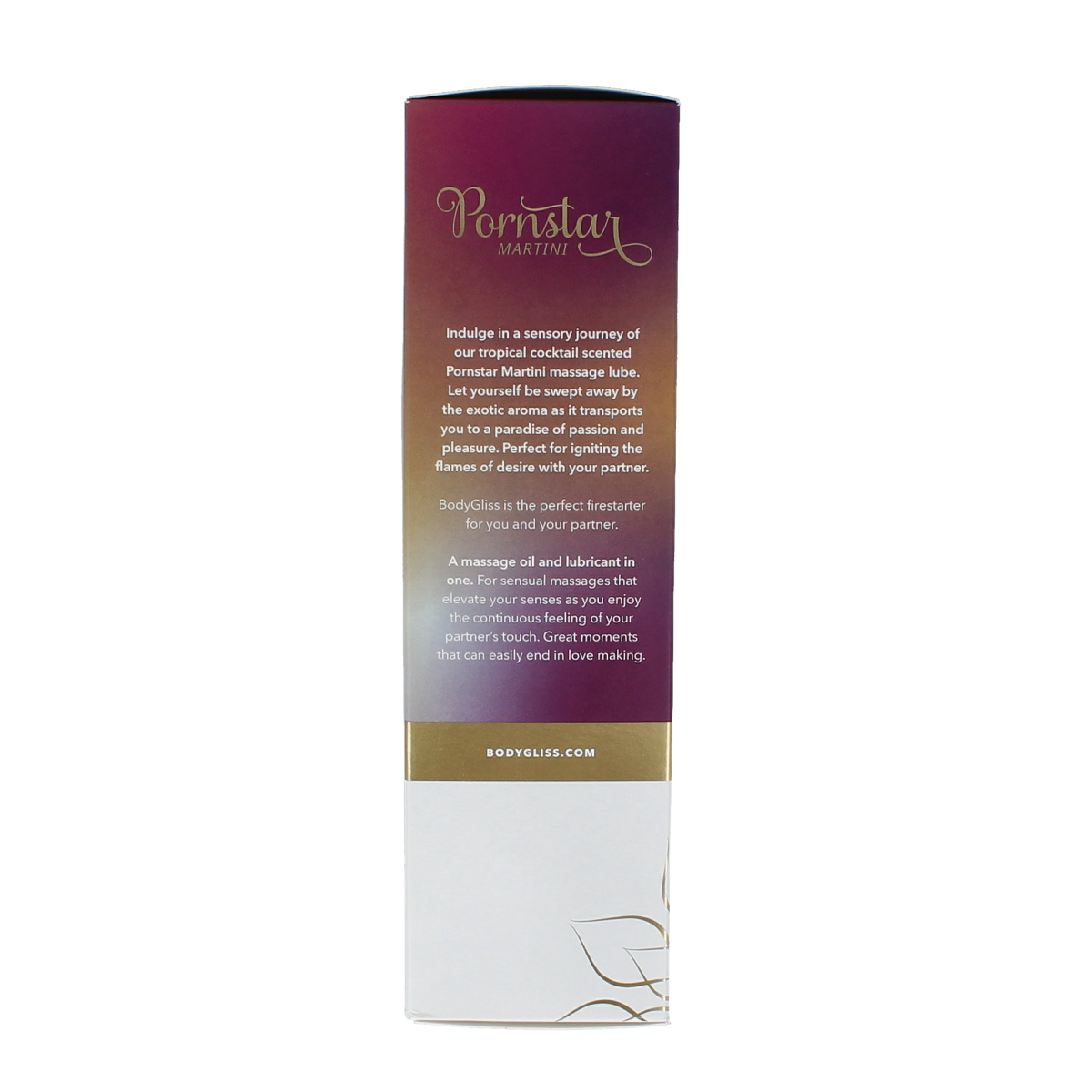 Bodygliss Pornstar Martini massage oil and lubricant in a 150ml bottle, smooth and silky for personal use.
