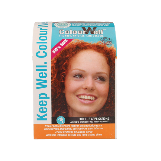 Colourwell 100% Natuurlijke haarkleur koper rood 100.00 Gram