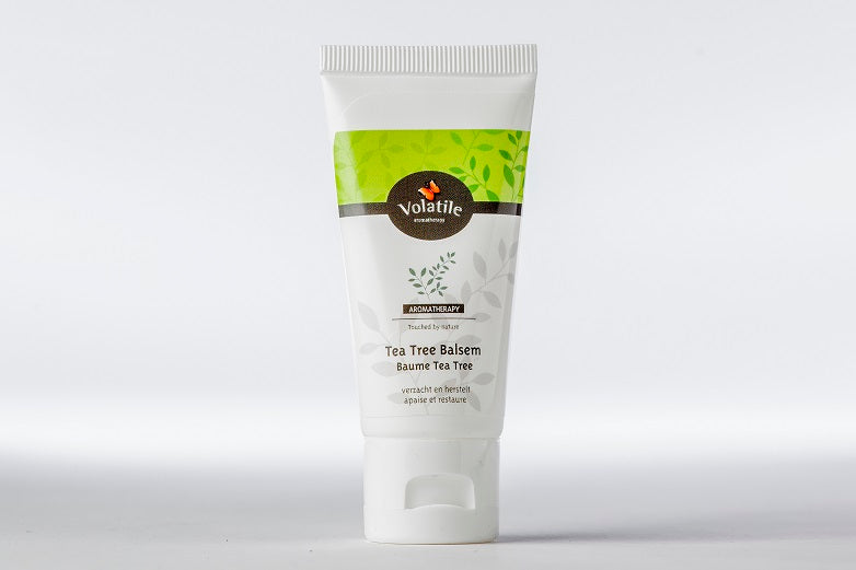 Volatile Tea Tree Balsem 30ml in a small jar, natural body care product with tea tree oil for soothing skin.