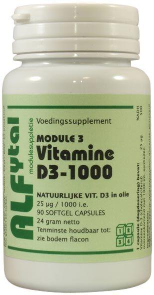Alfytal Vitamine D3-1000 90 Softgels