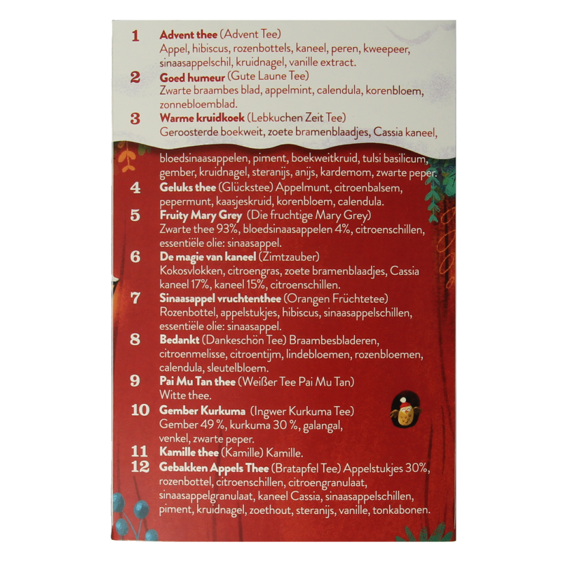 Sonnentor Advent kalender thee bio 24 Stuks