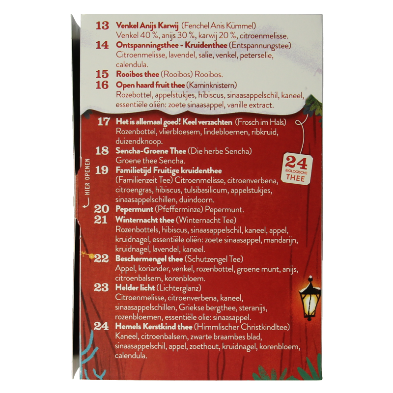 Sonnentor Advent kalender thee bio 24 Stuks