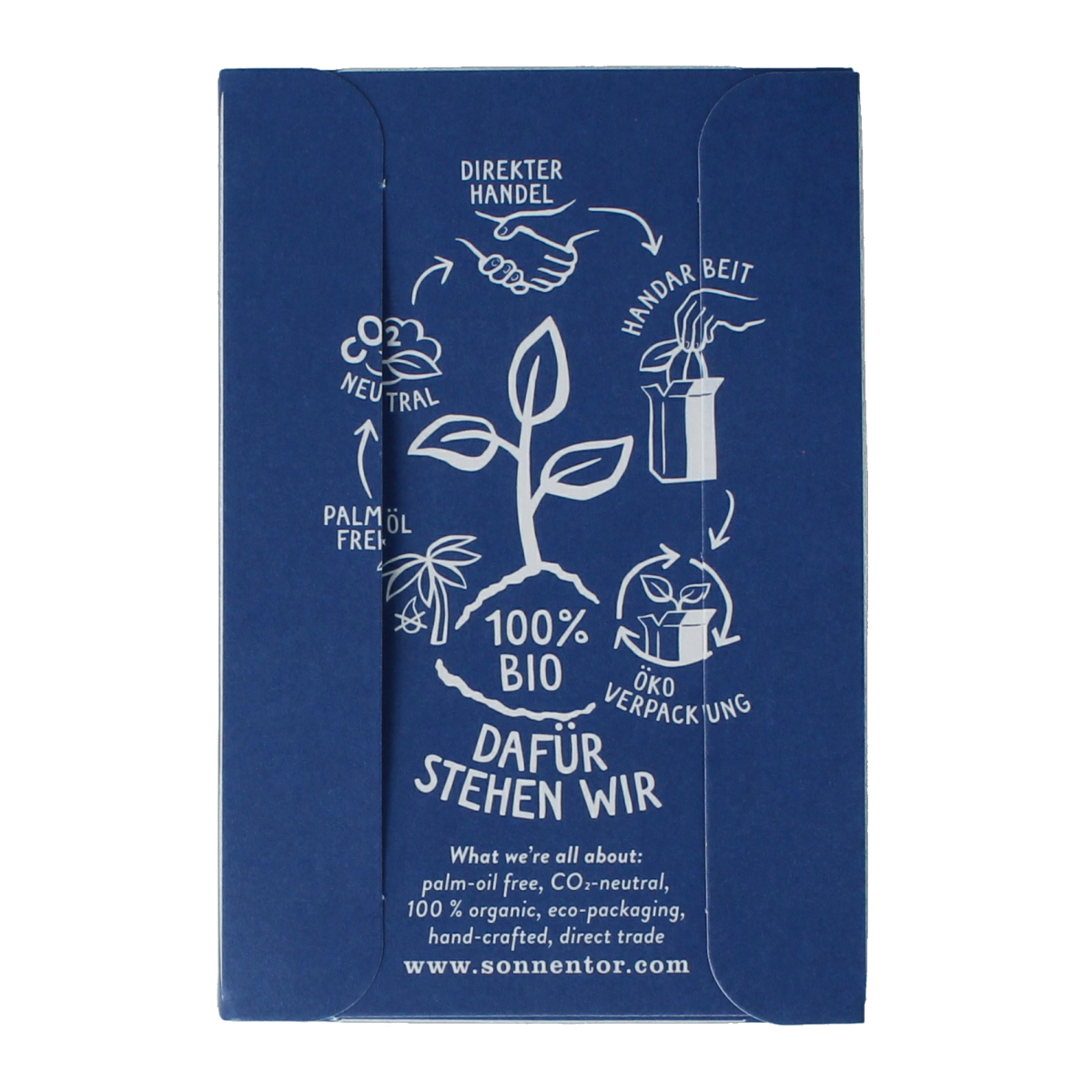 Sonnentor organic thyme, elderflower, and sage tea in a box, featuring 18 tea bags with dried herbs and floral ingredients.