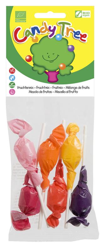 Candy Tree Knotsen bio candy mix, 6-pack of organic assorted sweets, colorful and chewy snack from Candy Tree.