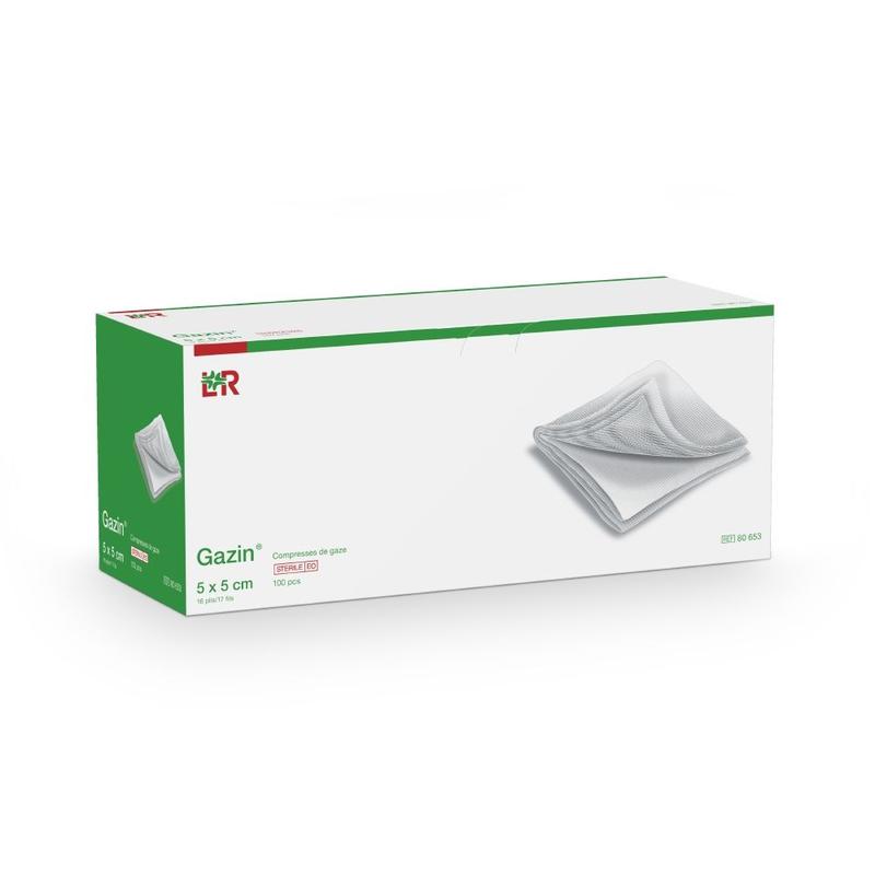 Gazin Gaaskompres 5 x 5cm niet steriel 100 Stuks