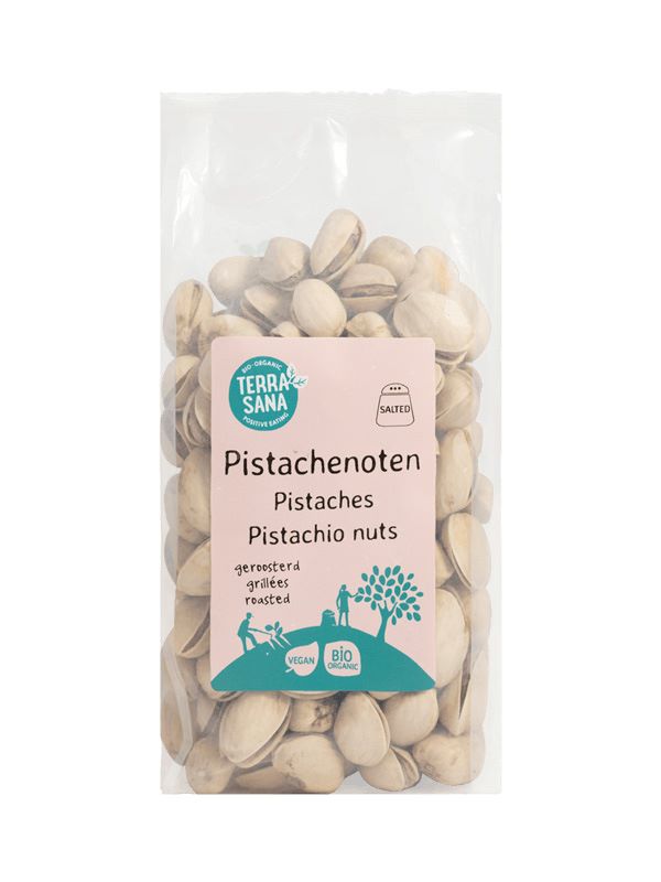 TerraSana Pistachenoten geroosterd met zout bio 200.00 Gram