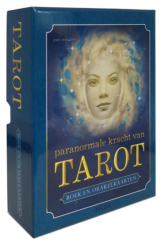 Deltas Paranormale kracht tarot boek en orakelkaarten set, featuring mystical illustrations and spiritual guidance.