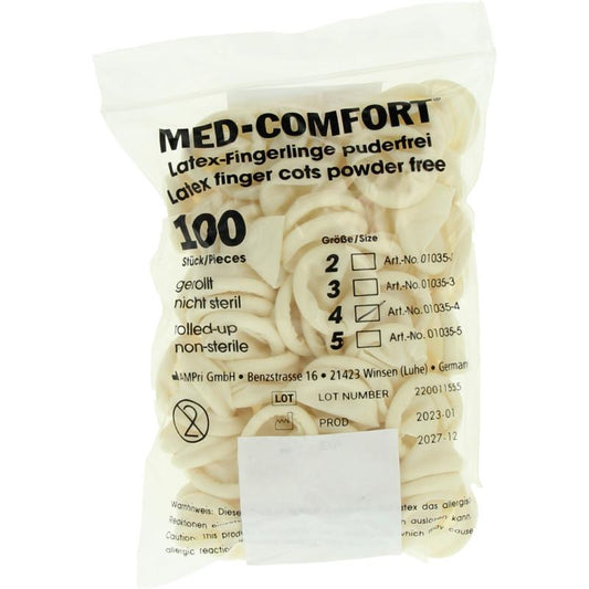 Medeco latex disposable gloves, size L, 100-pack, medical protective gloves, ideal for healthcare and hygiene applications.