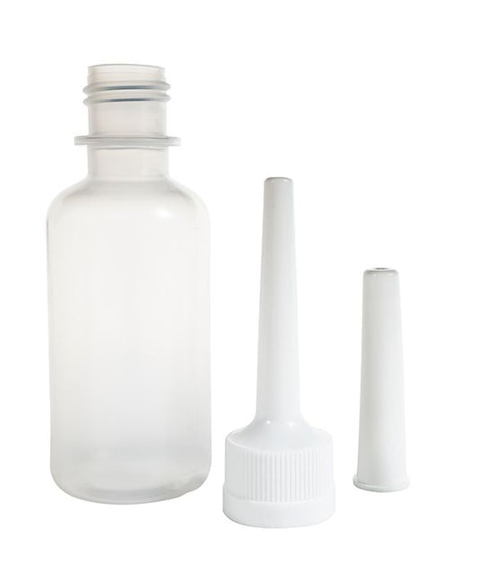 Blockland Clysmaflacon BP 60ml LDPE natural screw cap, 50 pack of packaging bottles, plastic medical-style containers