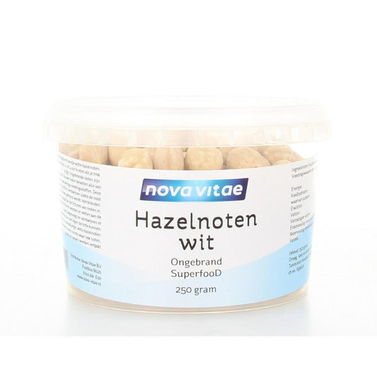 Nova Vitae Hazelnoten wit ongebrand raw 250.00 Gram